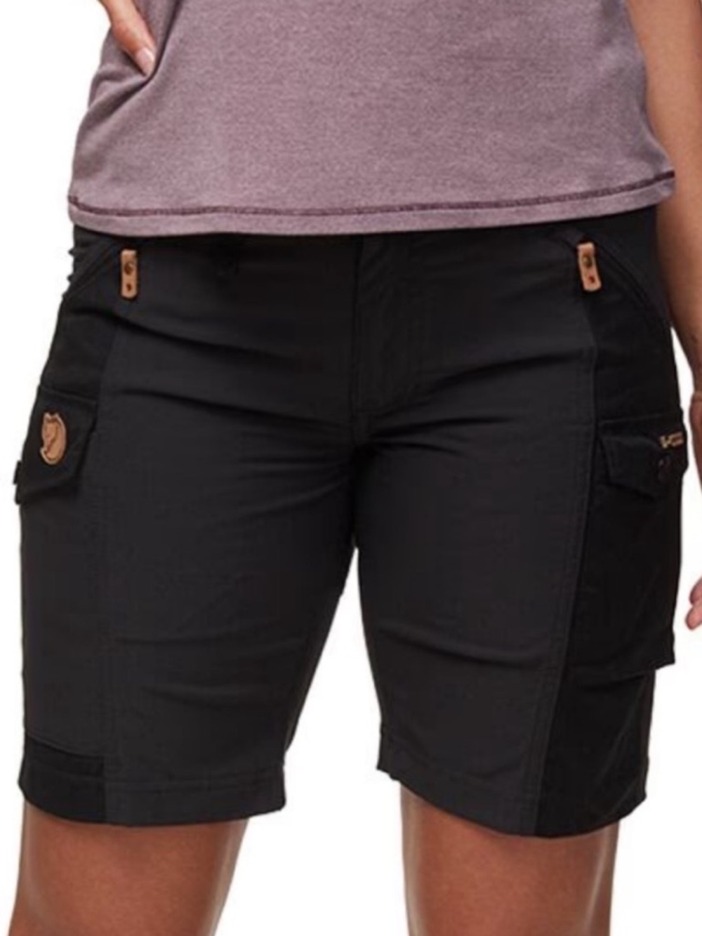 Fjallraven Women's Nikka Black Cargo Shorts